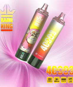 Bang King Tornado 40000 40K Puffs LED Display Edition Disposable in Peach Ice flavor