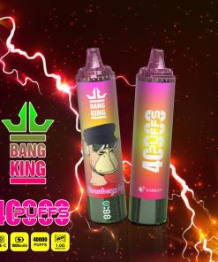 Bang King Tornado 40000 40K Puffs LED Display Edition Disposable in Strawberry Ice flavor