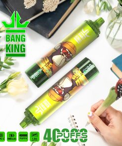 Bang King Tornado 40000 40K Puffs LED Display Edition Disposable in Strawberry Kiwi flavor