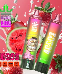 Bang King Tornado 40000 40K Puffs LED Display Edition Disposable in Strawberry Watermelon flavor