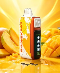 Bang King Ice Cool 60000 60K Puffs Adjustable Ice Level LED Display Disposable Vape Japan warehouse in Mango Magic flavor