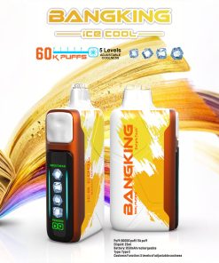 Bang King Ice Cool 60000 60K Puffs Adjustable Ice level LED Display Disposable Vape in Mango Magic flavor