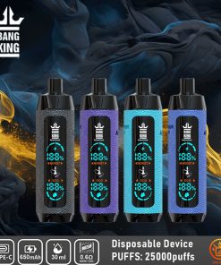 Bang King Shisha 25000 25K Puffs LED Display Leather Disposable product image