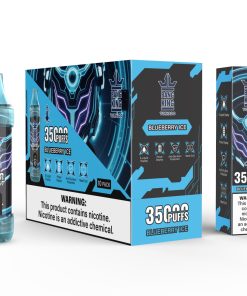 Bang King Tornado 35000 (35.000 boccate) - Edizione con display LED - Sigaretta elettronica usa e getta al gusto Blueberry Ice