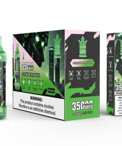 Bang King Tornado 35000 (35.000 boccate) - Edizione con display LED - Sigaretta elettronica usa e getta al gusto fragola e kiwi