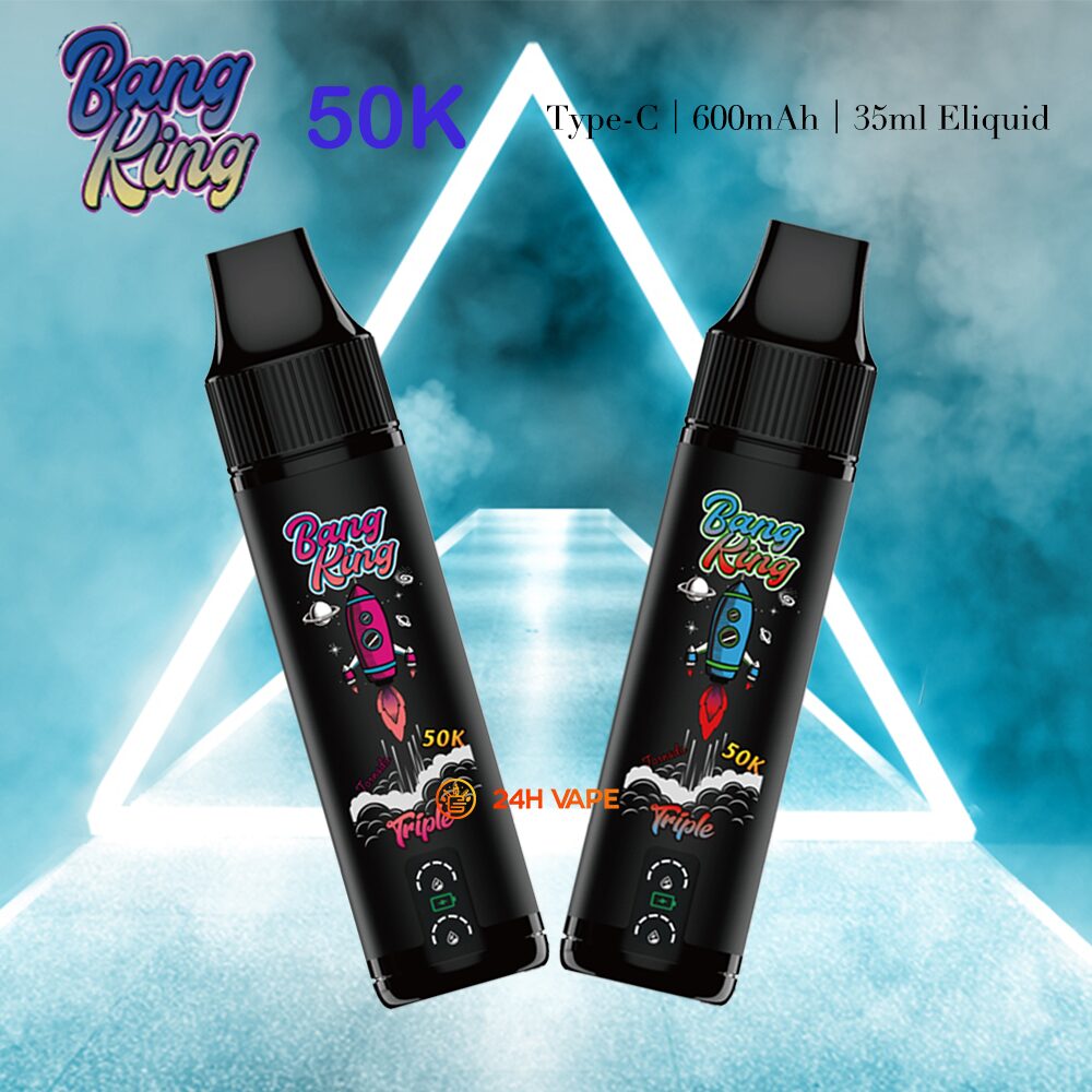 Bang King Triple 50000 50K Puffs 3 in 1 Flavors Rechargeable Disposable Vape product image