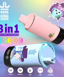 Bang King 85000 85k Puffs 3 in 1 Flavors Rechargeable LCD Display Disposable Vape product image