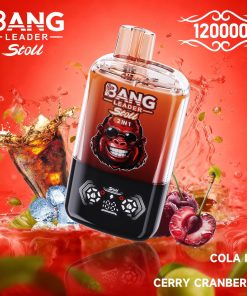 Bang Leader Stoll 120K 120000 Puffs Double Taste&Anti-Leak Design LED Display Disposable Vape in Cola Ice & Cerry Cranberry flavor