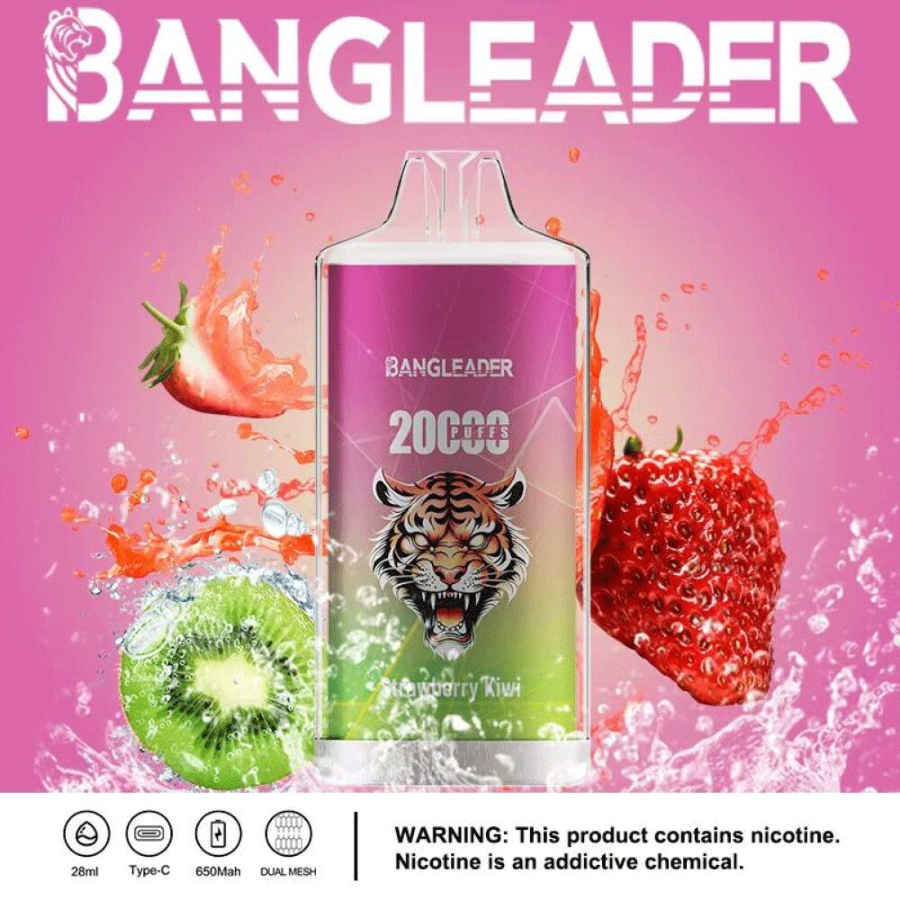 Bang Leader 20000 20K Puffs Product Disposable Vape in Strawberry Kiwi flavor