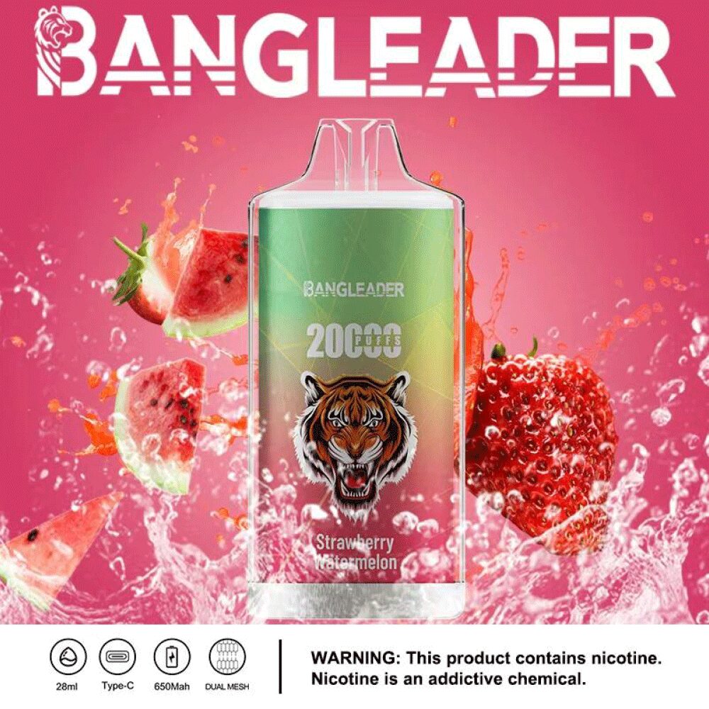 Bang Leader 20000 20K Puffs Product Disposable Vape in Strawberry Watermelon flavor