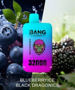 Bang Leader 32000 32k Puffs 0% 2% 3% 5% Nicotine Double Taste Disposable Vape in Blueberry Ice & Black Dragon Ice flavor