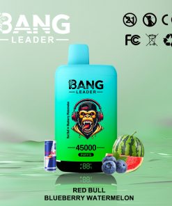 Bang Leader 45000 45K Puffs 2% 3% 5% Nicotine Double Taste LED Display Disposable Vape in Red Bull & Blueberry Watermelon flavor