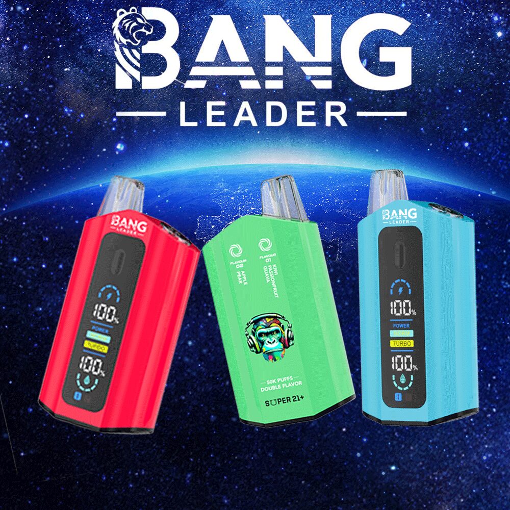 Bang Leader 50000 50K Puffs 2% 3% 5% Nicotine Double Taste LCD Display Disposable Vape product image