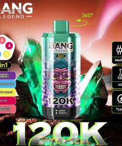 Bang Legend 120000 120K Puffs 5 in 1 Flavors Rechargeable LCD Display Disposable Vape product detail image
