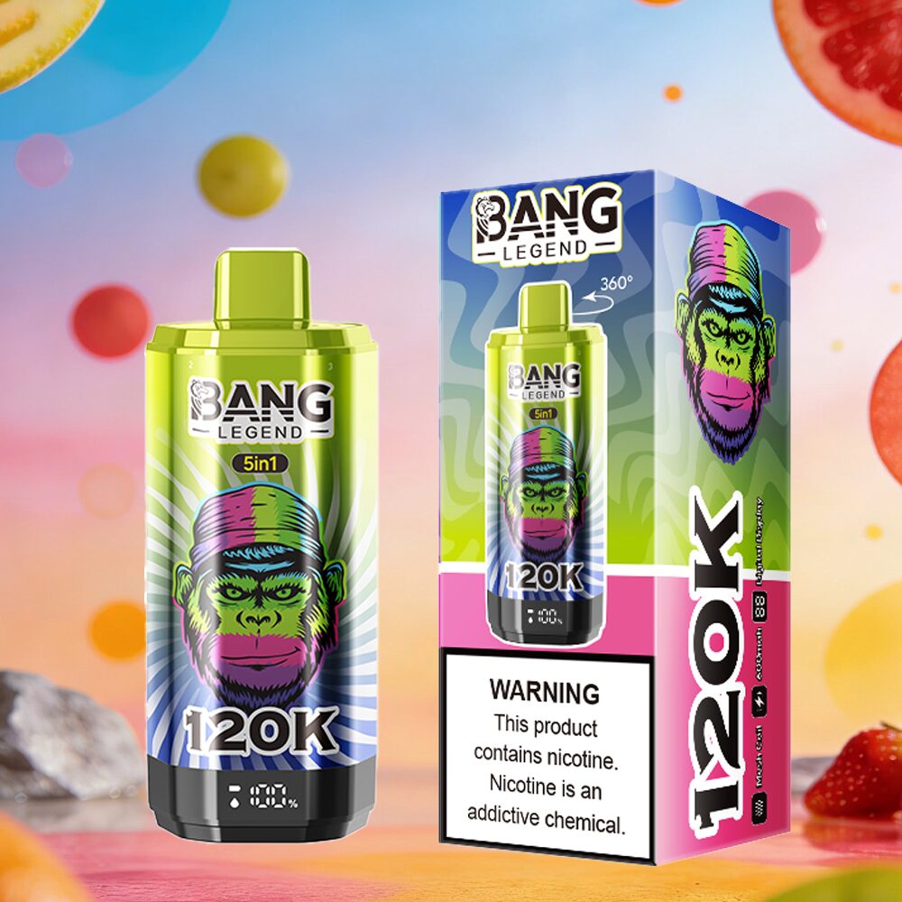 Bang Legend 120000 120K Puffs 5 in 1 Flavors & 5 oil tanks Rechargeable LCD Display Disposable Vape EU Warehouse in bang legend 120000 120k 5 in 1 flavors