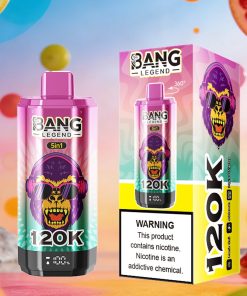 Bang Legend 120000 120K Puffs 5 in 1 Flavors & 5 oil tanks Rechargeable LCD Display Disposable Vape EU Warehouse in bang legend 120000 120k 5 in 1 flavors