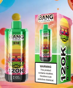 Bang Legend 120000 120K Puffs 5 in 1 Flavors & 5 oil tanks Rechargeable LCD Display Disposable Vape EU Warehouse in bang legend 120000 120k 5 in 1 flavors
