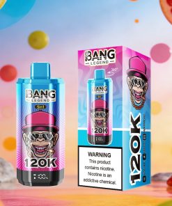Bang Legend 120000 120K Puffs 5 in 1 Flavors & 5 oil tanks Rechargeable LCD Display Disposable Vape EU Warehouse in Energy Drink & Blueberry Cherry &