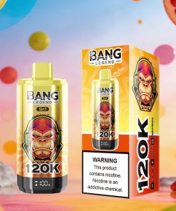 Bang Legend 120000 120K Puffs 5 in 1 Flavors & 5 oil tanks Rechargeable LCD Display Disposable Vape EU Warehouse in Energy Drink & Peach Ice & Mango Ice &
