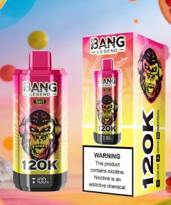 Bang Legend 120000 120K Puffs 5 in 1 Flavors & 5 oil tanks Rechargeable LCD Display Disposable Vape EU Warehouse product detail image