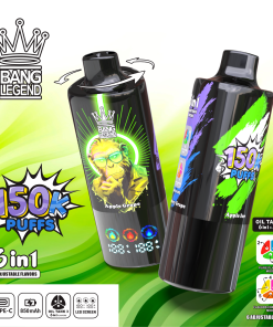 Bang Legend 150000 150K Puffs 6 in 1 Flavors Rechargeable LED Display Disposable Vape in blueberry ice / blueberry raspberry / blueberry cranberry cherry
