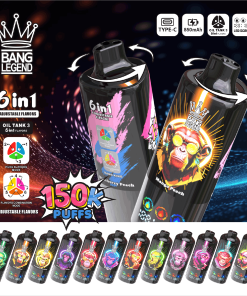 Bang Legend 150000 150K Puffs 6 in 1 Flavors Rechargeable LED Display Disposable Vape product image