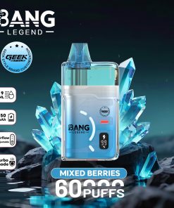 Bang Legend Geek 60000 60K Puffs Airflow Adjustable & Turbo Mode Disposable Vape in Random Mix flavor
