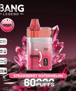 Bang Legend Geek 60000 60K Puffs Airflow Adjustable & Turbo Mode Disposable Vape in Strawberry Watermelon flavor