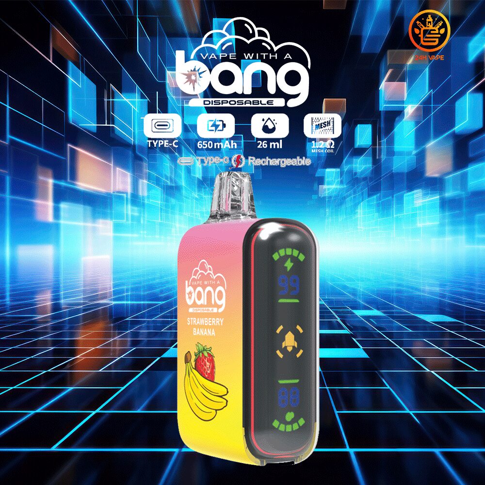Pod per sigaretta elettronica usa e getta Bang Rocket 18000 Puffs con doppia rete, gusto Bang Rocket 18000