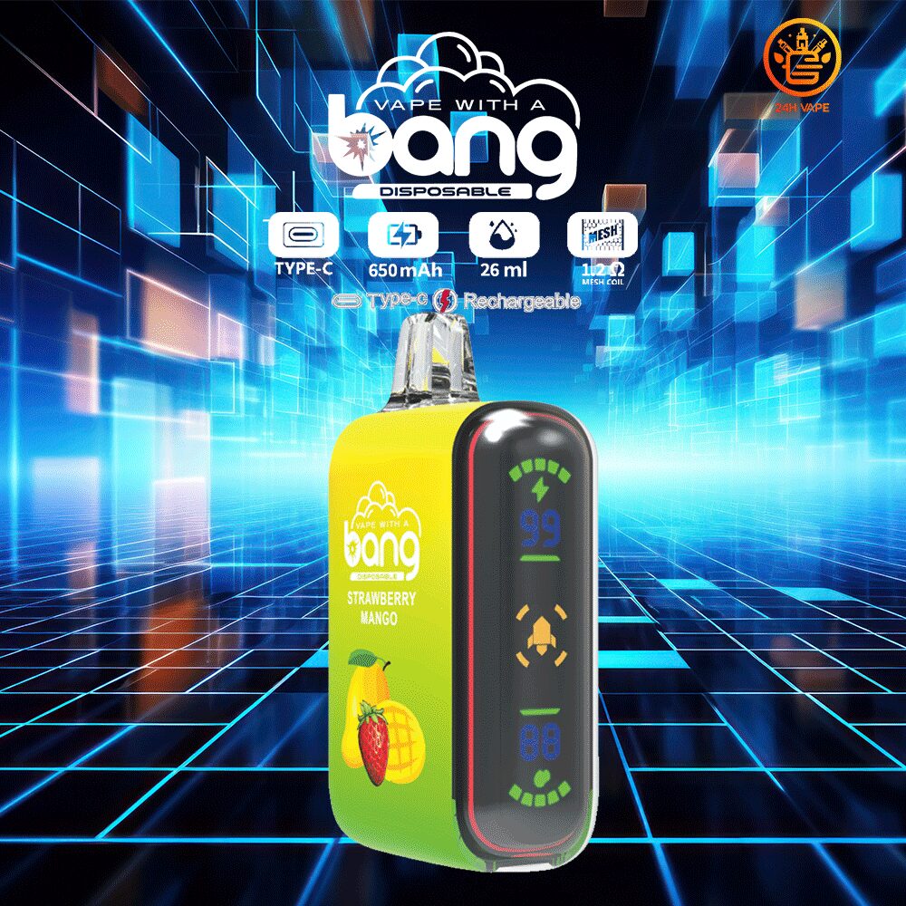 Pod per sigaretta elettronica usa e getta Bang Rocket 18000 Puffs con doppia rete, gusto Bang Rocket 18000
