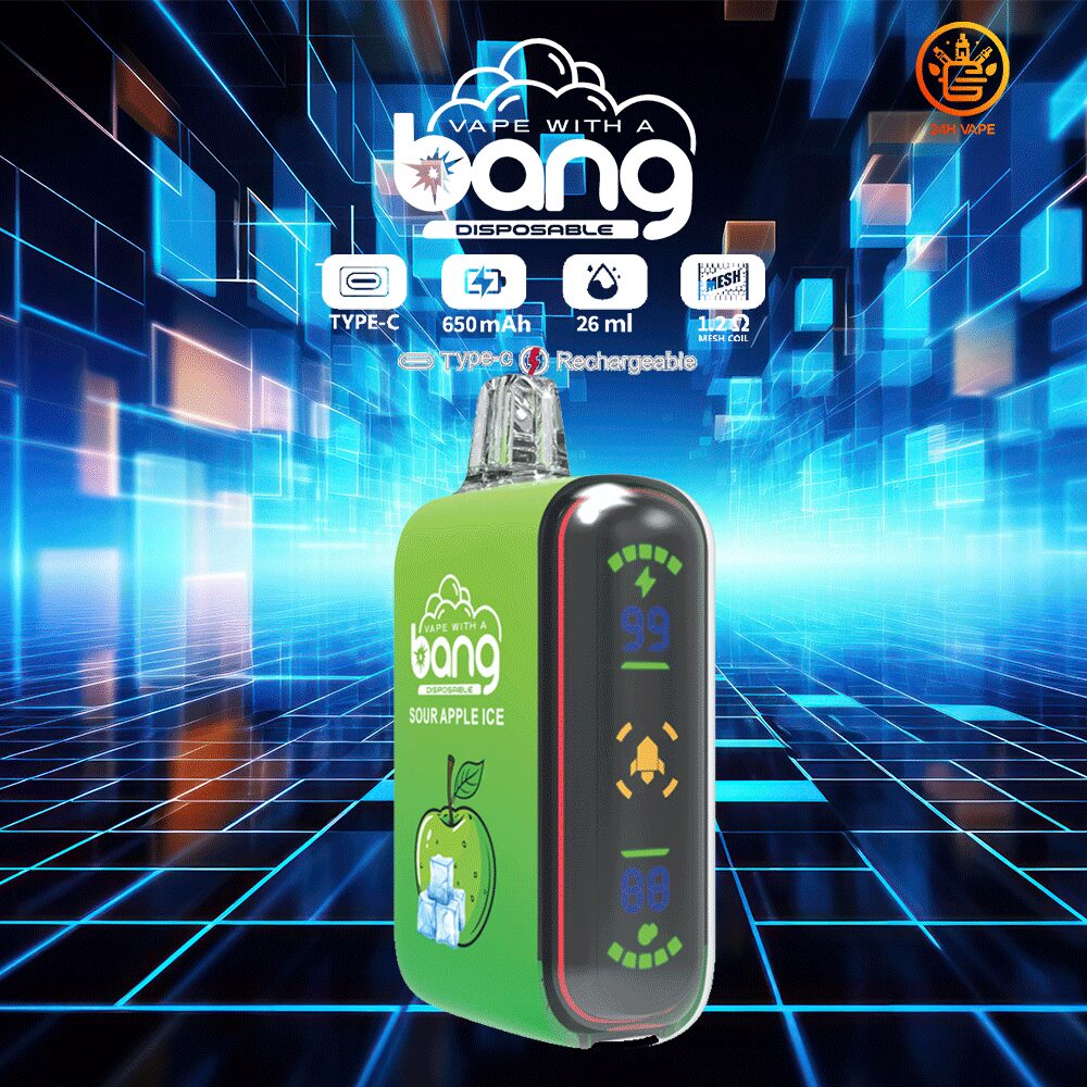 Pod per sigaretta elettronica usa e getta Bang Rocket 18000 Puffs con doppia rete, gusto Bang Rocket 18000