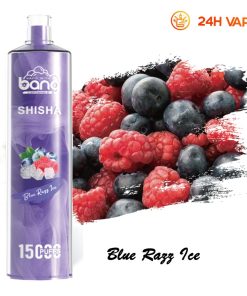 Bang SHISHA 15.000 boccate - Sigaretta elettronica usa e getta con aspirazione diretta ai polmoni - Nuova penna vaporizzatore al gusto Blue Razz Ice