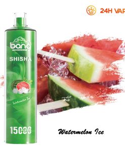 Bang SHISHA 15000 boccate - Sigaretta elettronica usa e getta con aspirazione diretta ai polmoni - Nuova penna vaporizzatore al gusto anguria ghiacciata