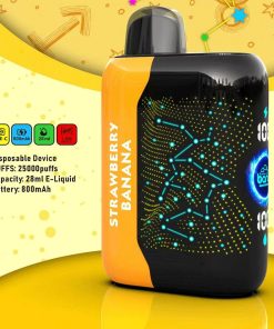 Bang Starry 25000 (25.000 boccate): la sigaretta elettronica usa e getta più alla moda con display LED, al gusto fragola e banana