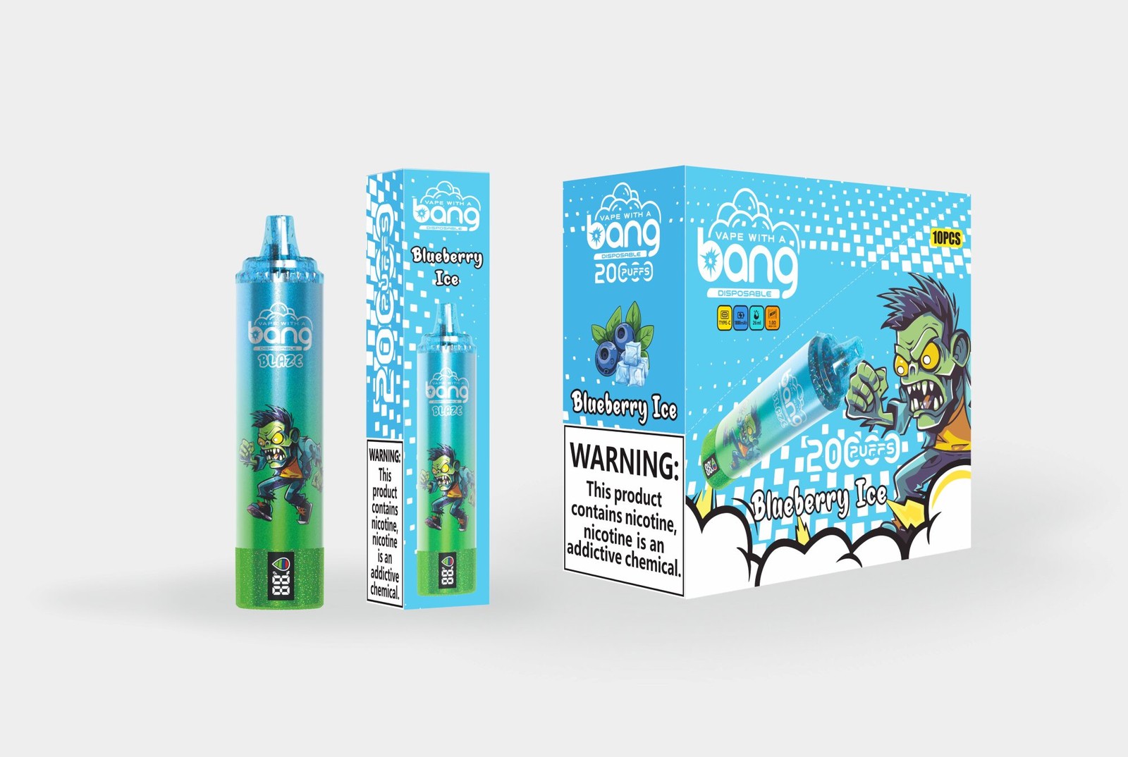Bang Tornado 20000 20K Puffs LED Display Edition Disposable in bang tornado 20000 blueberry ice flavor