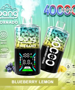 Bang Tornado 40000 40K Puffs Large Smoke LED Display Disposable Vape in Blueberry Lemon flavor