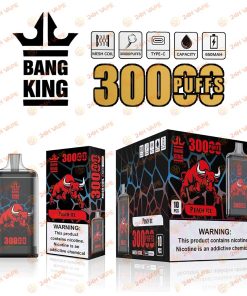Bang King Crystal 30000 30K Puffs 2% 3% 5% Nicotine Hottest Disposable Vape in Peach Ice flavor