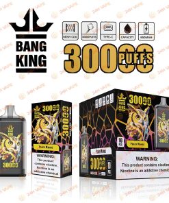 Bang King Crystal 30000 30K Puffs 2% 3% 5% Nicotine Hottest Disposable Vape in Peach Mango flavor