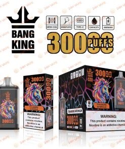 Bang King Crystal 30000 30K Puffs 2% 3% 5% Nicotine Hottest Disposable Vape in Strawberry Watermelon flavor