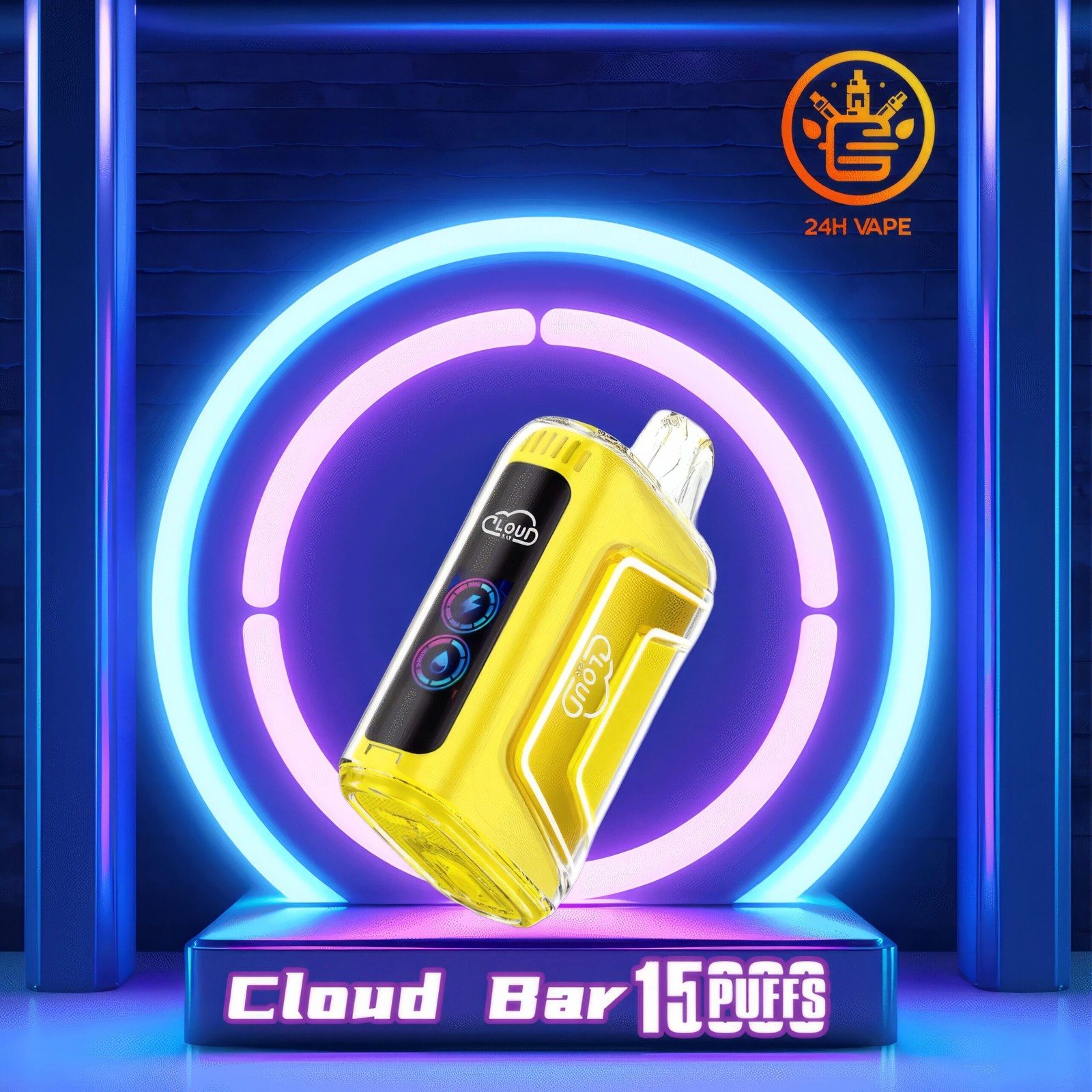 Cloud Bar 15000 boccate - Edizione originale con display LED - Sigaretta elettronica usa e getta in versione Randm Crystal 15000 00002 - Aroma scalato