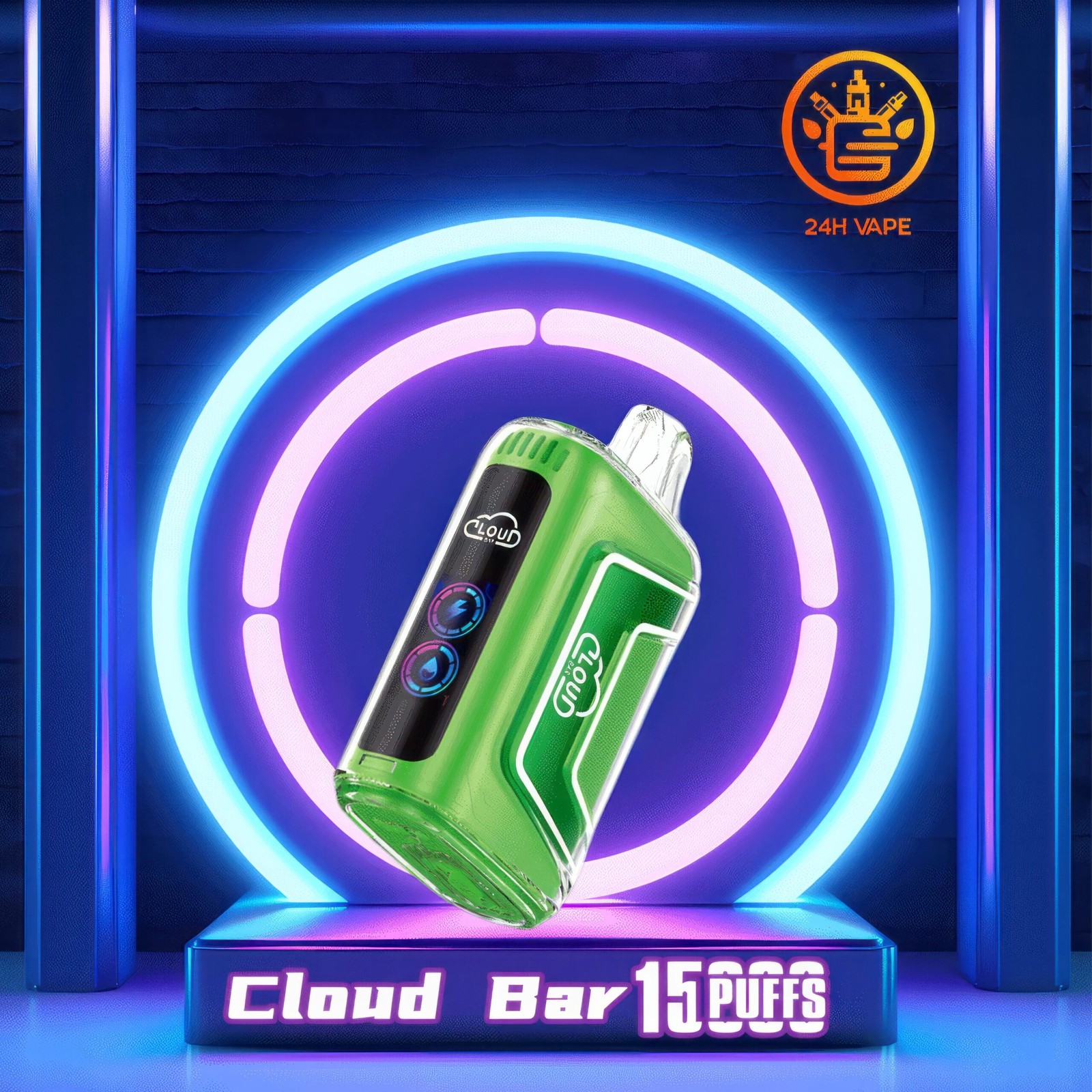 Cloud Bar 15000 boccate, edizione originale, vaporizzatore usa e getta con display LED, colore Randm Crystal 15000 00006, aroma scalato