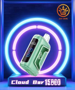 Cloud Bar 15000 boccate, edizione originale, vaporizzatore usa e getta con display LED, colore Randm Crystal 15000 00007, aroma scalato
