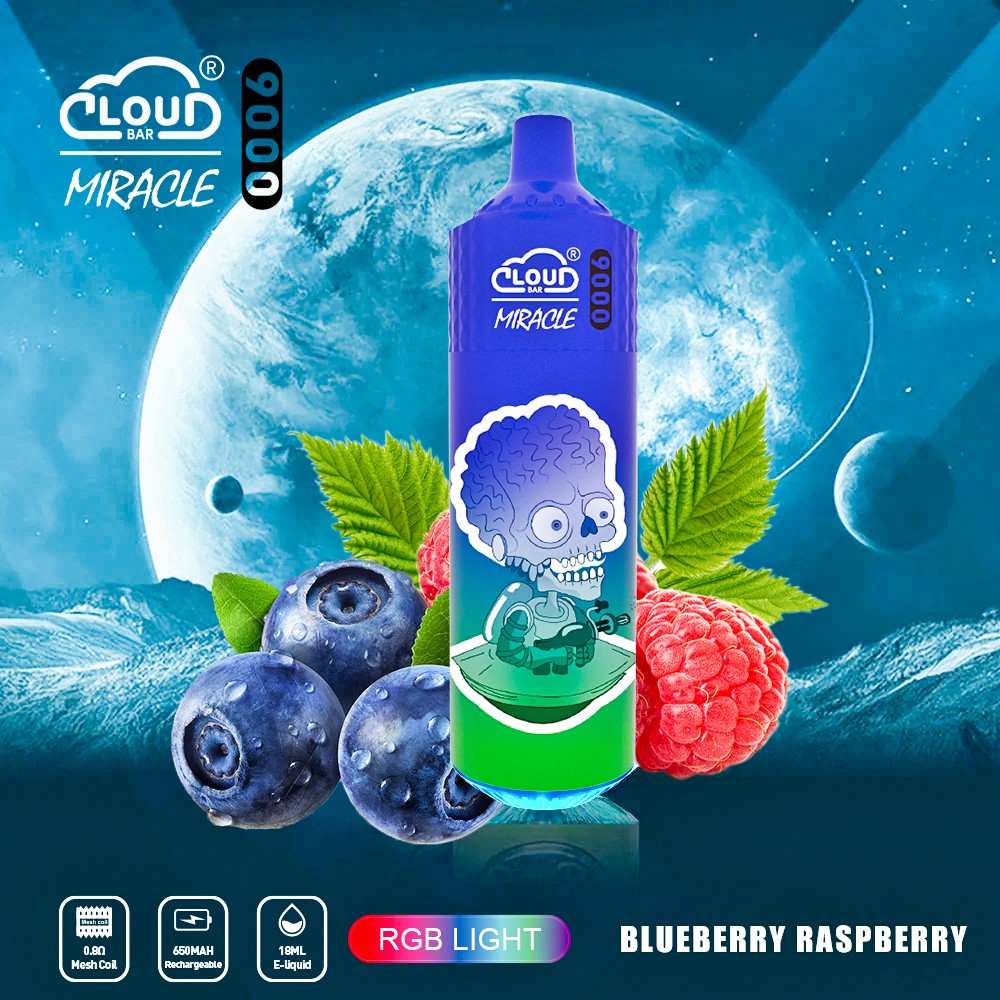Cloud Bar Miracle 9000 Puffs Original Edition Disposable Vape in Cloud Bar Miracle 9000 flavor