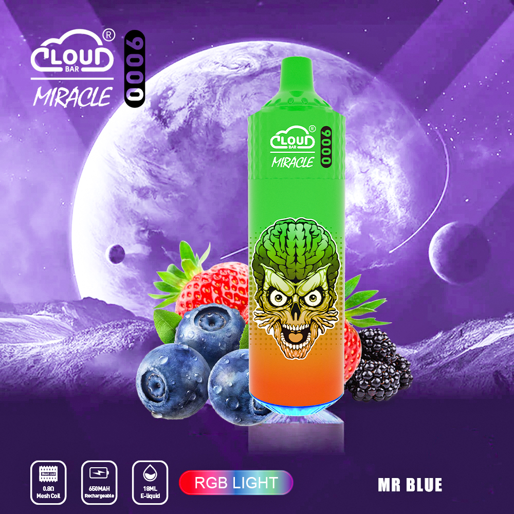 Cloud Bar Miracle 9000 Puffs Original Edition Disposable Vape in Cloud Bar Miracle 9000 flavor