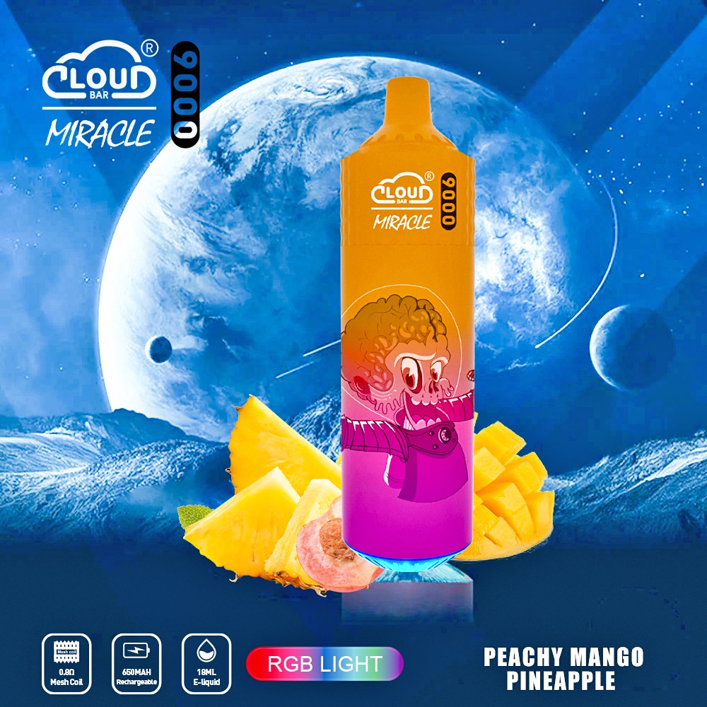 Cloud Bar Miracle 9000 Puffs Original Edition Disposable Vape in Cloud Bar Miracle 9000 flavor