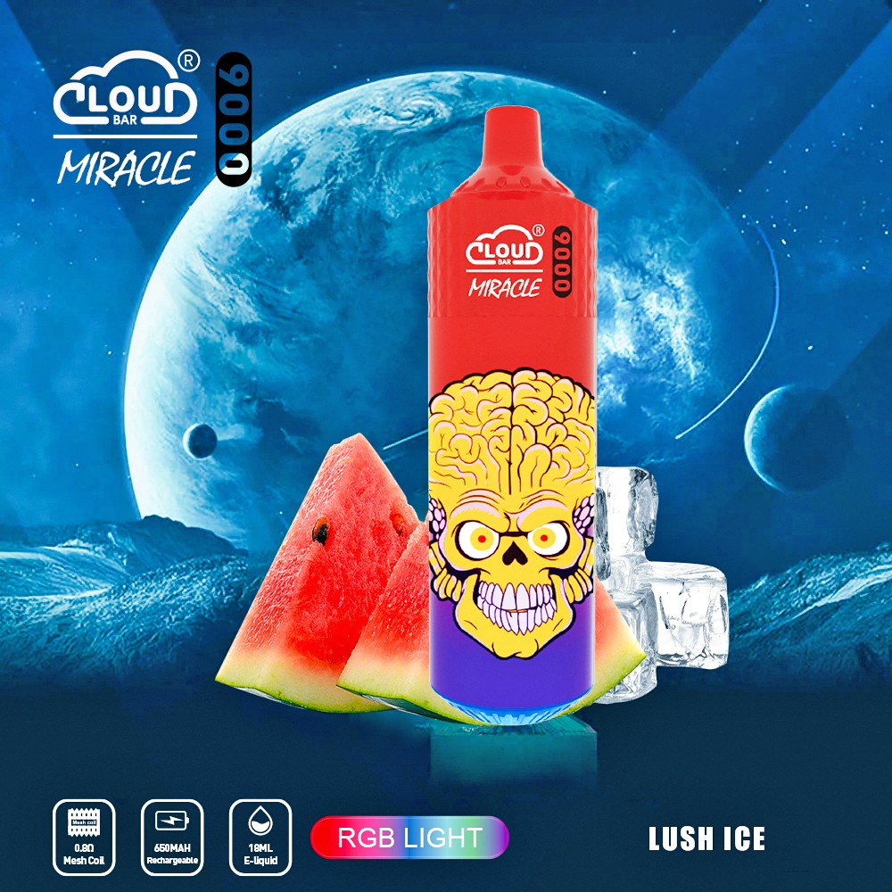 Cloud Bar Miracle 9000 Puffs Original Edition Disposable Vape in Cloud Bar Miracle 9000 flavor