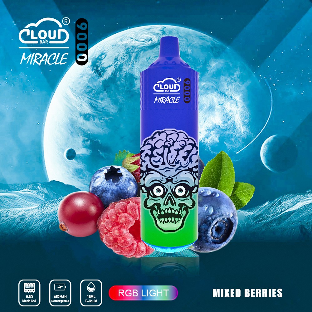 Cloud Bar Miracle 9000 Puffs Original Edition Disposable Vape in Cloud Bar Miracle 9000 flavor