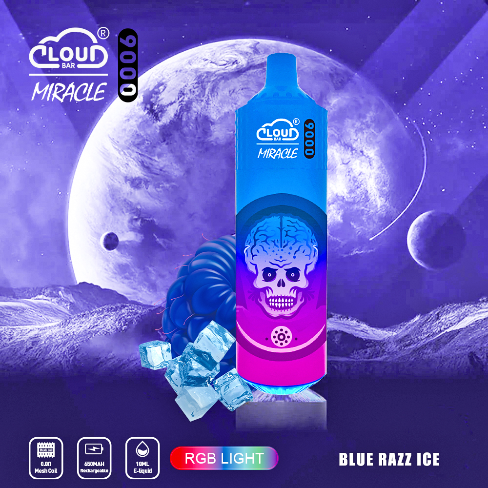Cloud Bar Miracle 9000 Puffs Original Edition Disposable Vape in Cloud Bar Miracle 9000 flavor