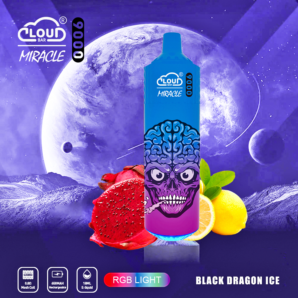 Cloud Bar Miracle 9000 Puffs Original Edition Disposable Vape in Cloud Bar Miracle 9000 flavor