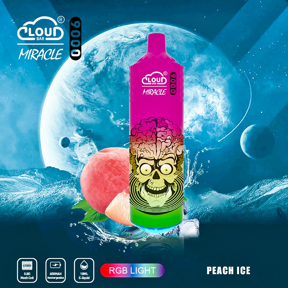 Cloud Bar Miracle 9000 Puffs Original Edition Disposable Vape in Cloud Bar Miracle 9000 flavor